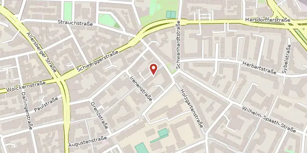 Karte der Umgebung von Hintere Bleiweißstraße 26, 90461 Nürnberg