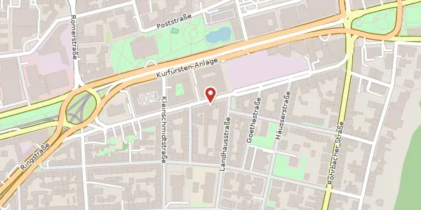 Karte der Umgebung von Bahnhofstraße 31, 69115 Heidelberg