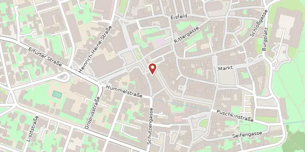 Karte der Umgebung von Schillerstraße 17, 99423 Weimar