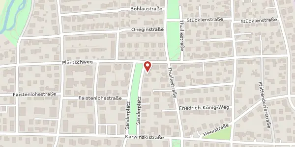 Karte der Umgebung von Sanderplatz 16, 81247 München