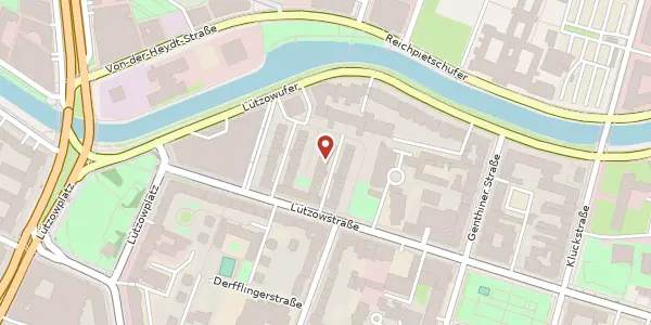 Karte der Umgebung von Lützowstraße 47 D, 10785 Berlin
