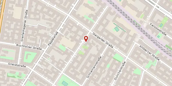 Karte der Umgebung von Lychener Straße 64, 10437 Berlin