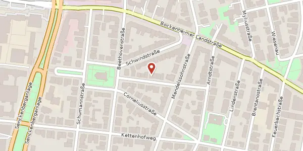 Karte der Umgebung von Schubertstr. 18, 60325 Frankfurt
