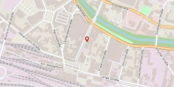 Karte der Umgebung von Bahnhofstraße 15/16, 99734 Nordhausen
