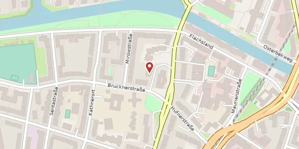 Karte der Umgebung von Brucknerstraße 4 f, 22083 Hamburg