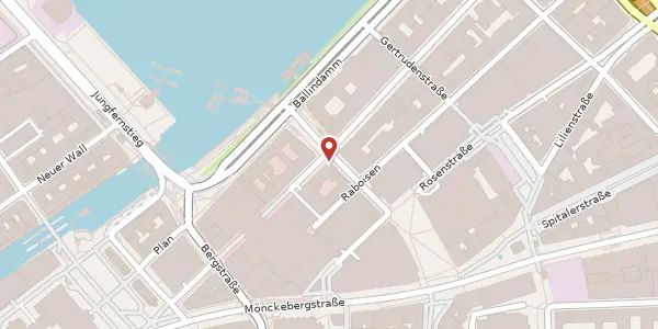 Karte der Umgebung von Alstertor 17, 20095 Hamburg
