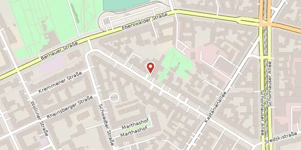 Karte der Umgebung von Oderberger Straße 21, 10435 Berlin