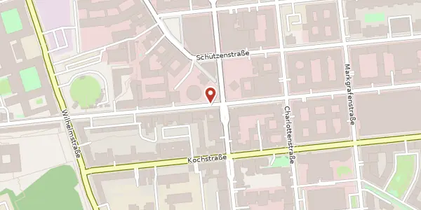 Karte der Umgebung von Zimmerstraße 56, 10117 Berlin