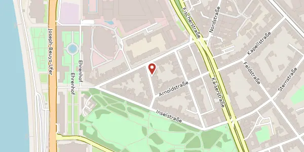 Karte der Umgebung von Schäferstr. 13, 40479 Düsseldorf