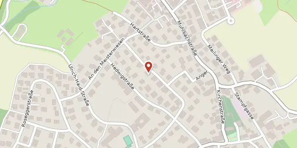 Karte der Umgebung von Aubachstr. 21, 82229 Seefeld