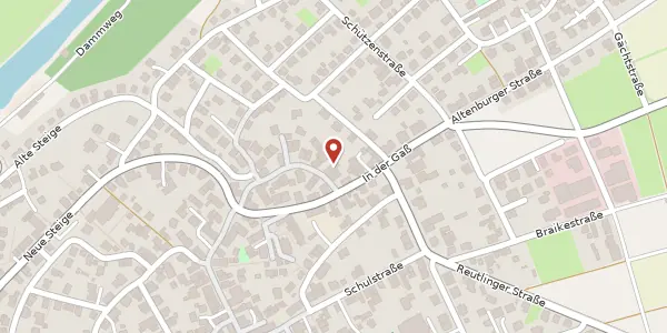 Karte der Umgebung von Im Gässle 25, 72138 Kirchentellinsfurt