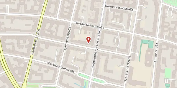 Karte der Umgebung von Zähringerstraße 6 A, 10707 Berlin