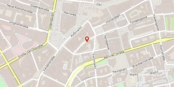 Karte der Umgebung von Kleiner Hirschgraben 3, 60311 Frankfurt