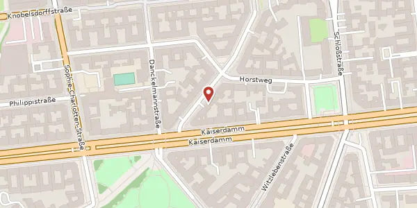 Karte der Umgebung von Wundstraße 21, 14059 Berlin