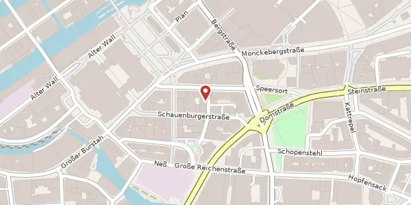 Karte der Umgebung von Pelzerstr. 4, 20095 Hamburg