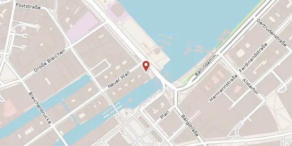 Karte der Umgebung von Jungfernstieg 7, 20354 Hamburg