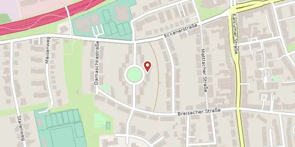 Karte der Umgebung von Kehler Str. 27, 40468 Düsseldorf