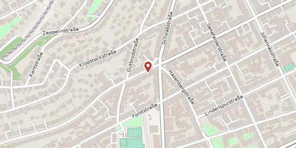 Karte der Umgebung von Rosenbergstraße 77, 70193 Stuttgart