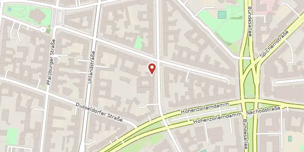 Karte der Umgebung von Fasanenstraße 47, 10719 Berlin