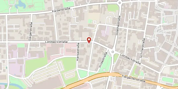 Karte der Umgebung von Lotzbeckstraße 27, 77933 Lahr