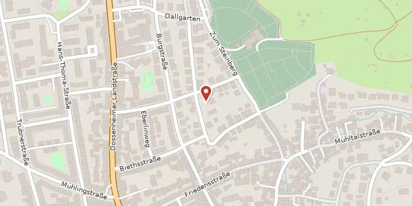 Karte der Umgebung von Hilzweg 10, 69121 Heidelberg