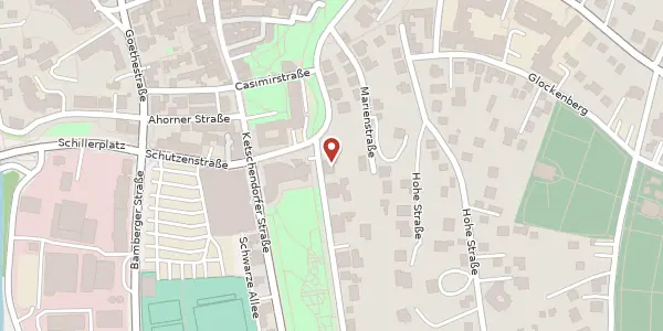 Karte der Umgebung von Alexandrinenstraße 6, 96450 Coburg
