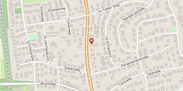 Karte der Umgebung von Darmstädter Str. 249, 64625 Bensheim