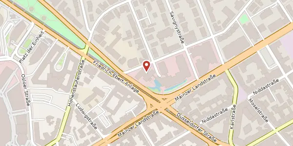 Karte der Umgebung von Platz der Republik 6, 60325 Frankfurt