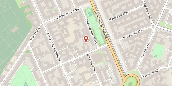 Karte der Umgebung von Petersburger Platz 8 b, 10249 Berlin