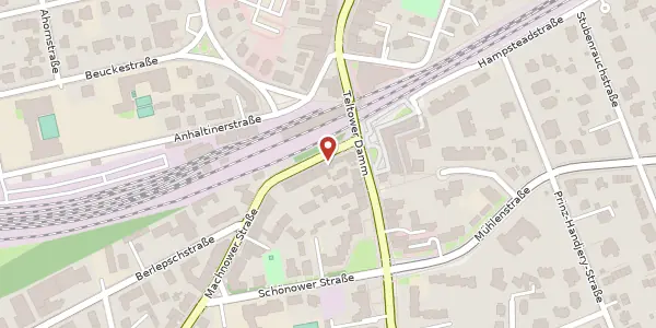 Karte der Umgebung von Machnower Straße 1, 14165 Berlin