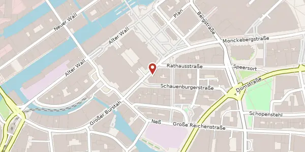 Karte der Umgebung von Große Johannisstraße 7, 20457 Hamburg