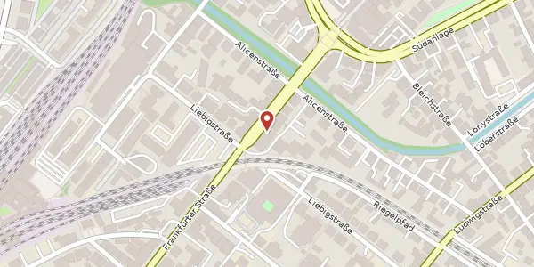 Karte der Umgebung von Frankfurter Str. 15, 35390 Gießen