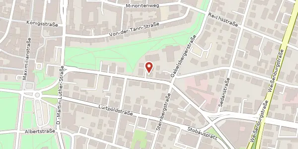 Karte der Umgebung von Landshuterstr. 15, 93047 Regensburg