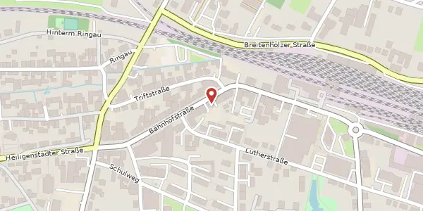 Karte der Umgebung von Bahnhofstraße 26, 37327 Leinefelde-Worbis