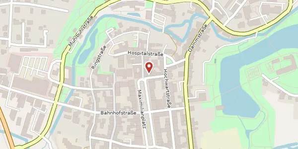 Karte der Umgebung von Maximiliansplatz 4, 95643 Tirschenreuth