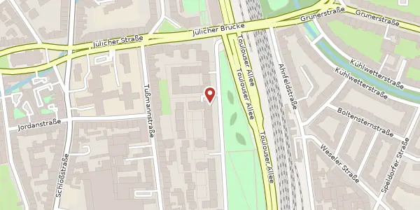 Karte der Umgebung von Marc-Chagall-Str. 170, 40477 Düsseldorf