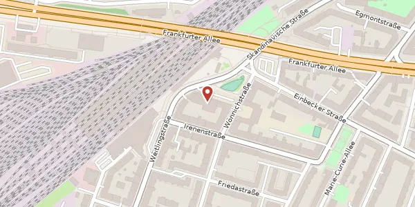 Karte der Umgebung von Weitlingstraße 9, 10317 Berlin