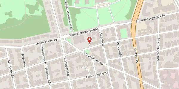 Karte der Umgebung von Wolfsgangstr. 156, 60322 Frankfurt