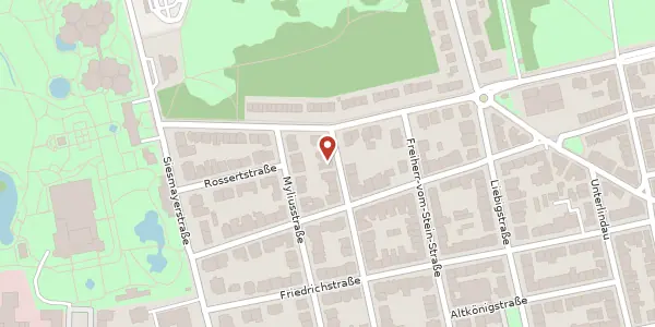Karte der Umgebung von Wiesenau 53, 60323 Frankfurt
