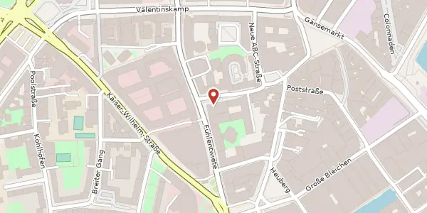 Karte der Umgebung von ABC Straße 21, 20354 Hamburg