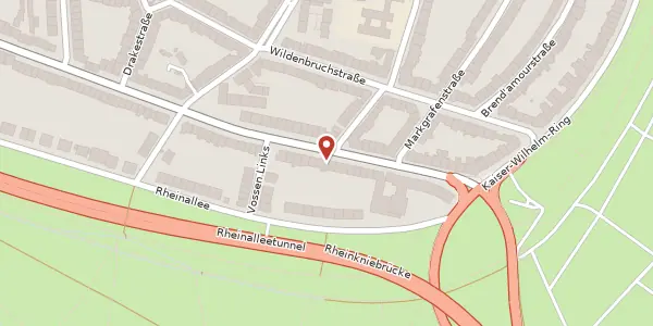 Karte der Umgebung von Düsseldorfer Str. 15, 40545 Düsseldorf