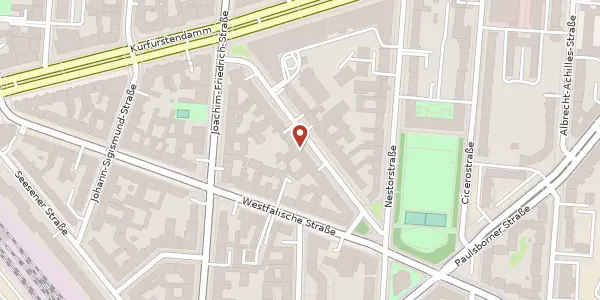 Karte der Umgebung von Johann-Georg-Straße 20, 10709 Berlin
