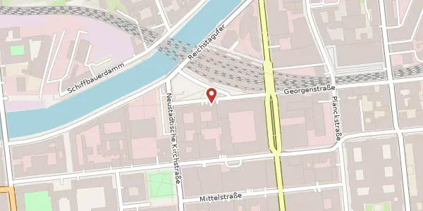 Karte der Umgebung von Georgenstraße 23, 10117 Berlin