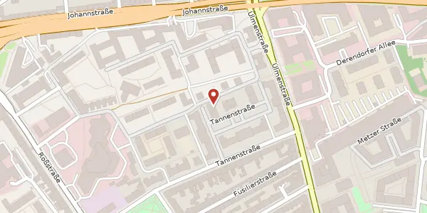 Karte der Umgebung von Tannenstr. 40a, 40476 Düsseldorf
