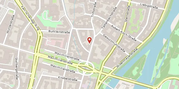 Karte der Umgebung von Thierschstr. 47, 80538 München