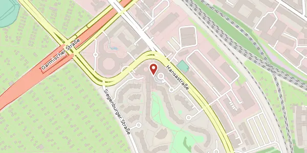 Karte der Umgebung von Landaubogen 1, 81373 München