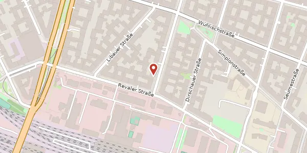 Karte der Umgebung von Simon-Dach-Straße 23, 10245 Berlin