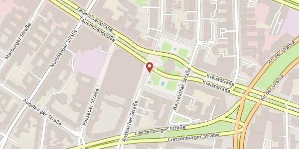 Karte der Umgebung von Wittenbergplatz 1, 10789 Berlin