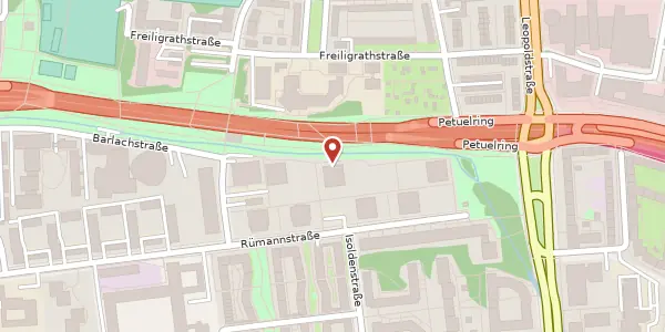 Karte der Umgebung von Klopstockstr. 8, 80804 München