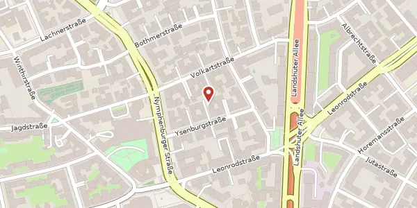 Karte der Umgebung von Ysenburgstr. 7 a, 80634 München